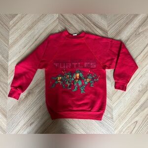 90s Vintage Red Teenage Mutant Ninja Turtle Youth Sweatshirt